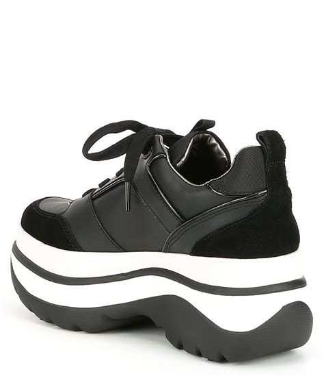 michael michael kors felicia leather and suede trainer sneakers|Felicia Leather Platform Trainer .